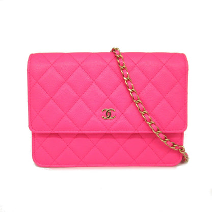 Top Quality Chanel Matelasse Chain Wallet Shoulder Bag Pink