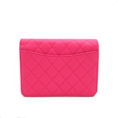 Top Quality Chanel Matelasse Chain Wallet Shoulder Bag Pink