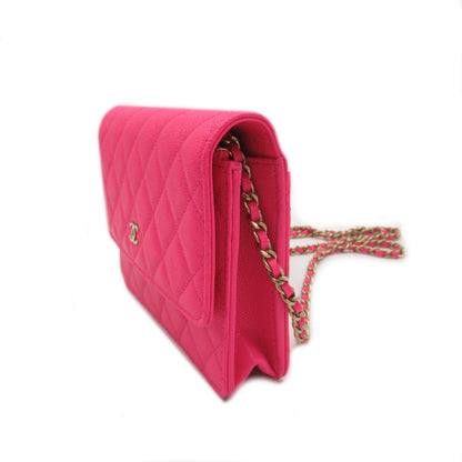 Top Quality Chanel Matelasse Chain Wallet Shoulder Bag Pink