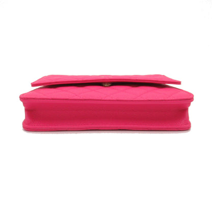 Top Quality Chanel Matelasse Chain Wallet Shoulder Bag Pink