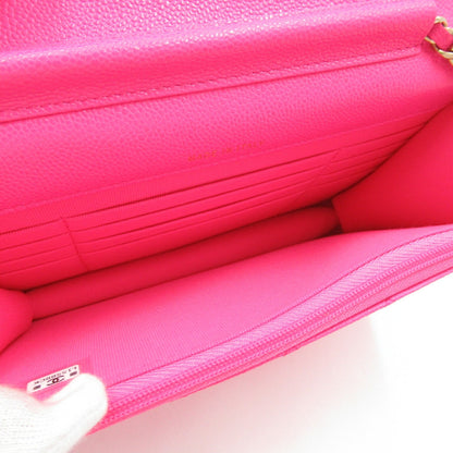 Top Quality Chanel Matelasse Chain Wallet Shoulder Bag Pink