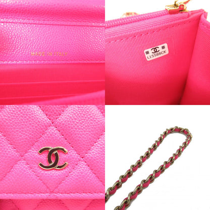 Top Quality Chanel Matelasse Chain Wallet Shoulder Bag Pink