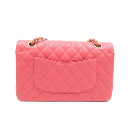 Top Quality Chanel Caviar Skin Double Flap Shoulder Bag Pink
