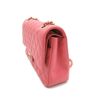 Top Quality Chanel Caviar Skin Double Flap Shoulder Bag Pink