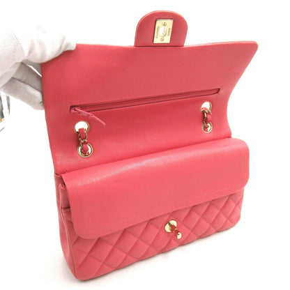 Top Quality Chanel Caviar Skin Double Flap Shoulder Bag Pink
