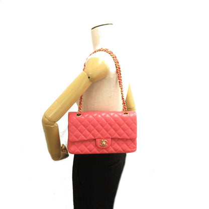 Top Quality Chanel Caviar Skin Double Flap Shoulder Bag Pink