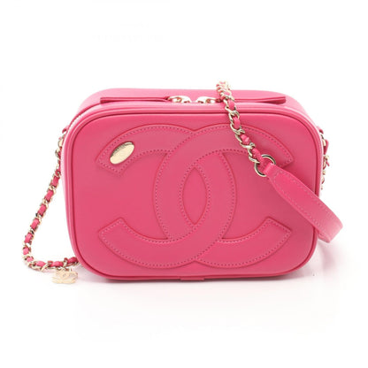 Top Quality Chanel Leather Camera Shoulder Bag Pink