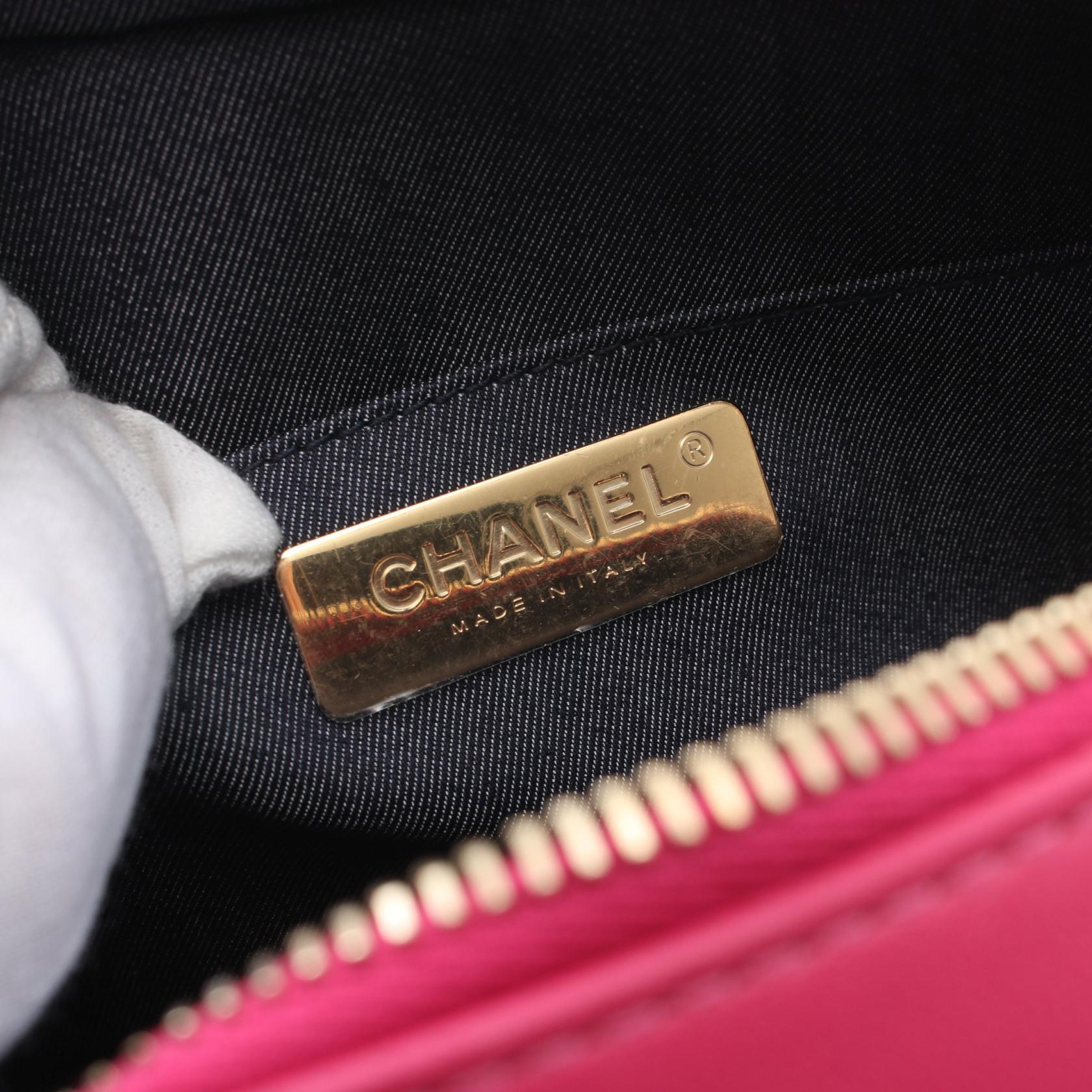 Top Quality Chanel Leather Camera Shoulder Bag Pink