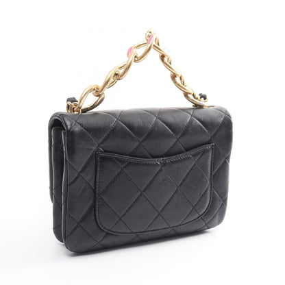 Top Quality Chanel Lambskin Matelasse Shoulder Bag Black