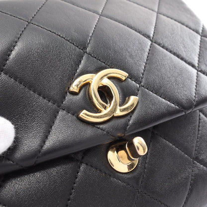 Top Quality Chanel Lambskin Matelasse Shoulder Bag Black