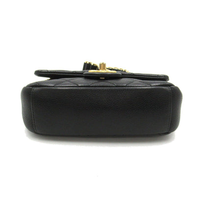 Top Quality Chanel Mini Matelasse Leather Shoulder Bag Black