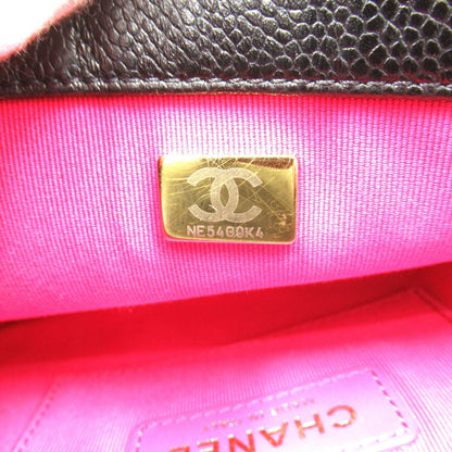 Top Quality Chanel Mini Matelasse Leather Shoulder Bag Black