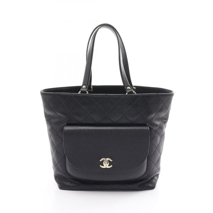 Top Quality Chanel Matelasse Leather Tote Bag Black