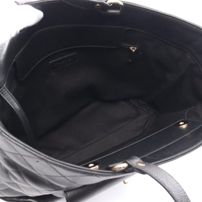 Top Quality Chanel Matelasse Leather Tote Bag Black