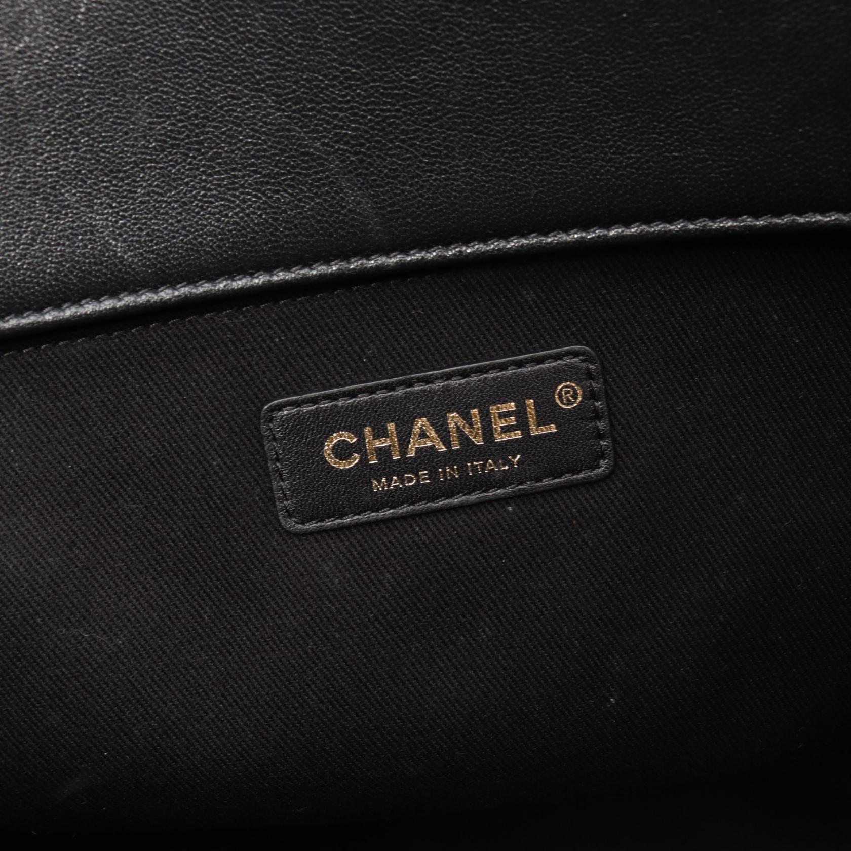 Top Quality Chanel Matelasse Leather Tote Bag Black