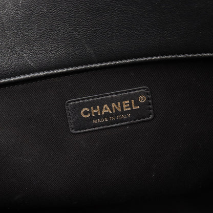 Top Quality Chanel Matelasse Leather Tote Bag Black