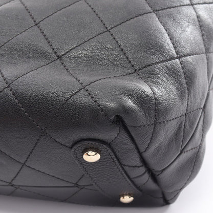 Top Quality Chanel Matelasse Leather Tote Bag Black