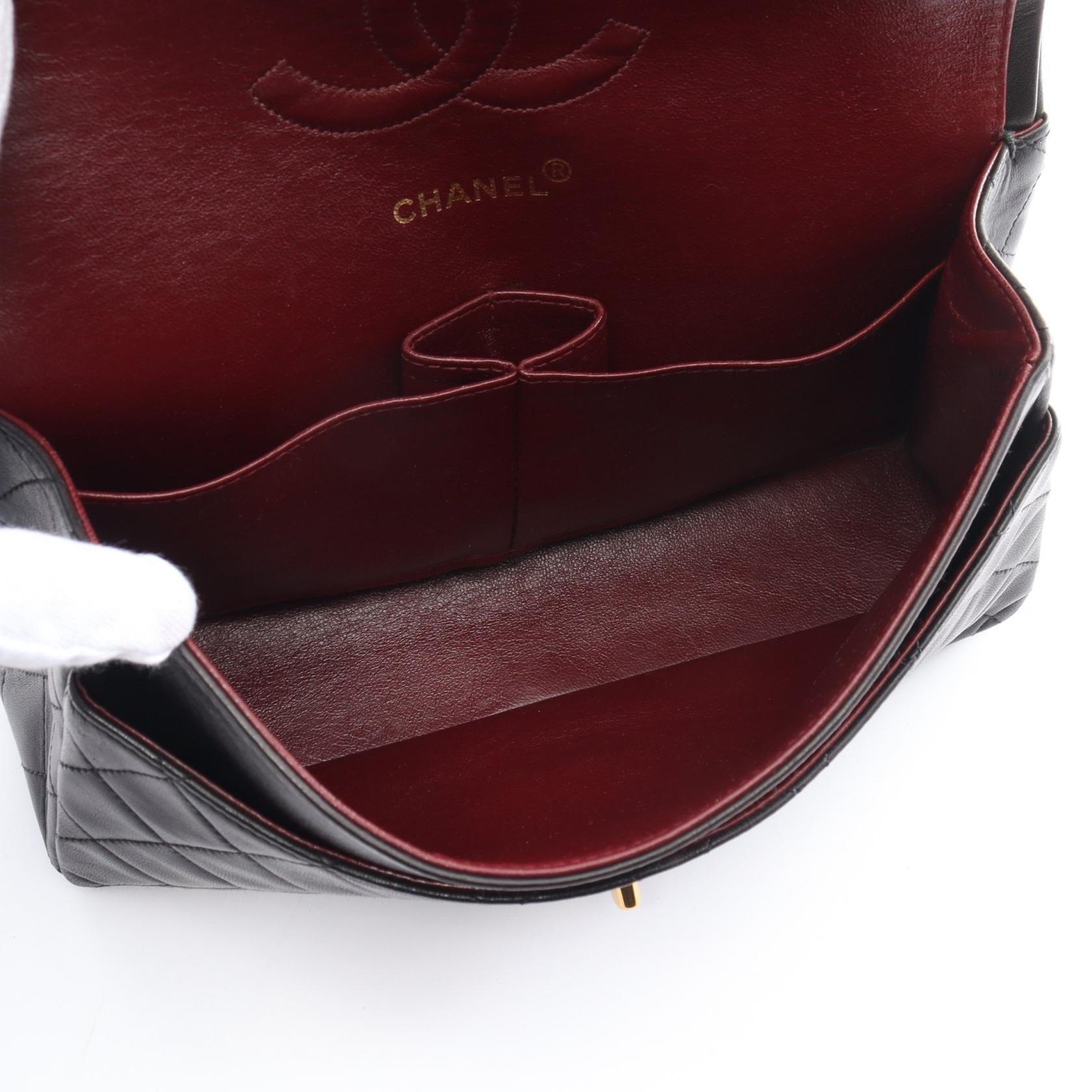 Top Quality Chanel Lambskin Matelasse W Flap Shoulder Bag