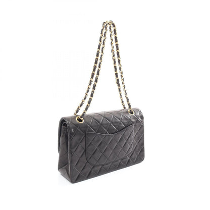 Top Quality Chanel Matelasse W Flap Shoulder Bag Black