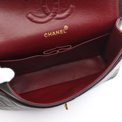 Top Quality Chanel Matelasse W Flap Shoulder Bag Black