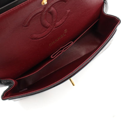 Top Quality Chanel Lambskin Matelasse W Flap Shoulder Bag A01112