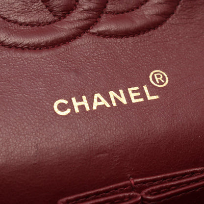 Top Quality Chanel Lambskin Matelasse W Flap Shoulder Bag A01112