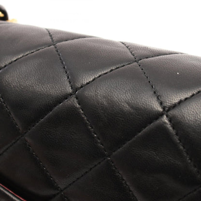 Top Quality Chanel Lambskin Matelasse W Flap Shoulder Bag A01112