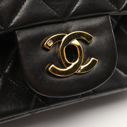 Top Quality Chanel Lambskin Matelasse W Flap Shoulder Bag A01112