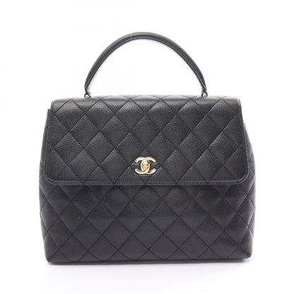 Top Quality Chanel Caviar Skin Matelasse Handbag Black