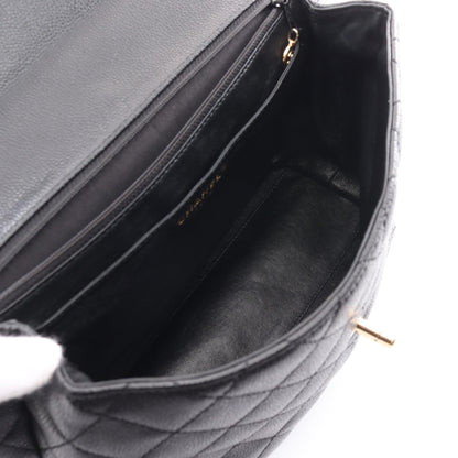 Top Quality Chanel Caviar Skin Matelasse Handbag Black