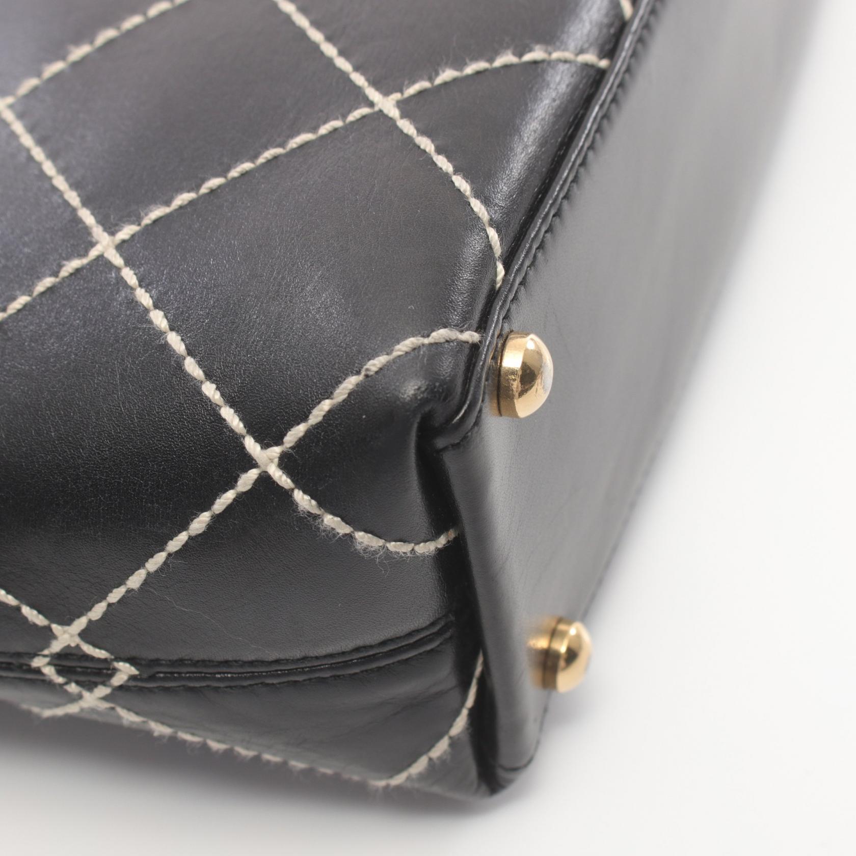 Top Quality Chanel Wild Stitch Leather Tote Bag A18126