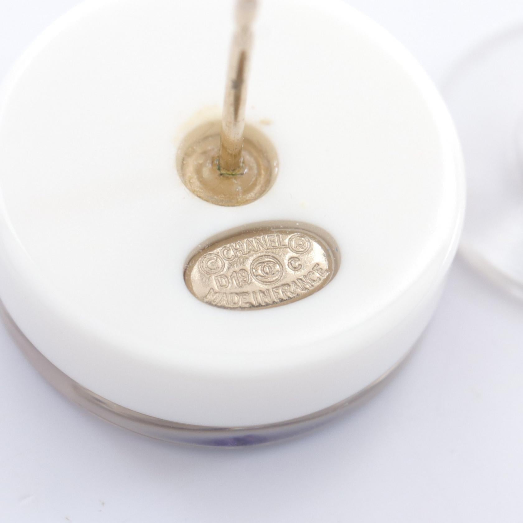 Top Quality Chanel Coco Mark Earrings Gold Plated Plastic