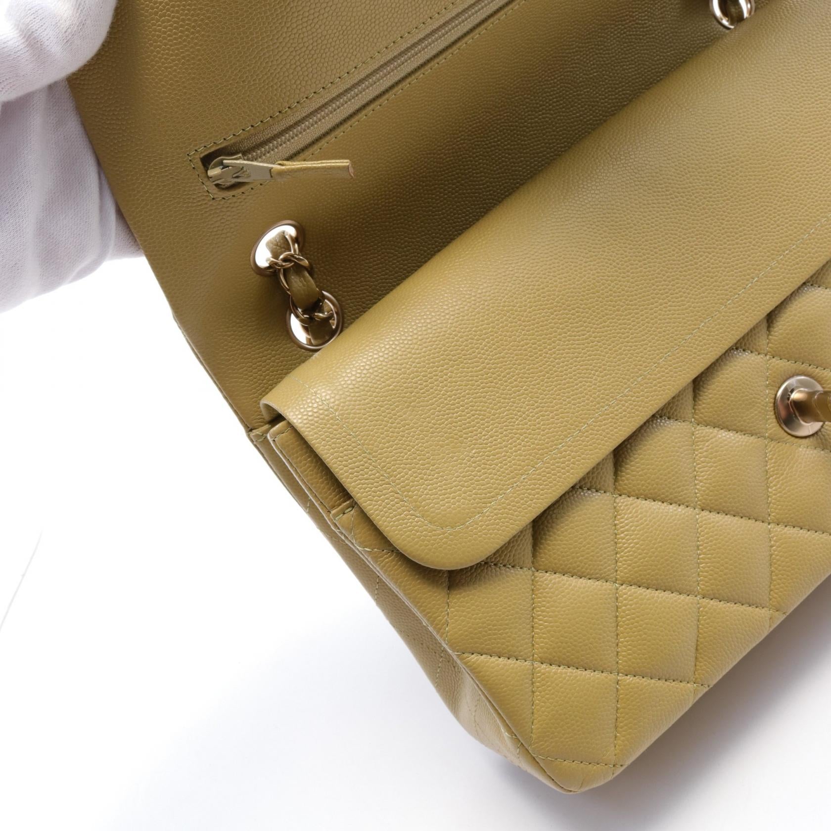 Top Quality Chanel Caviar Skin Matelasse W Flap Shoulder Bag