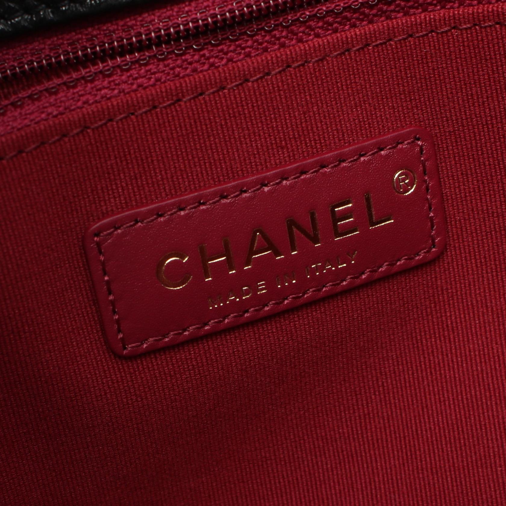 Top Quality Chanel Leather Bowling Shoulder Bag Black AS5005