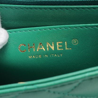 Top Quality Chanel Mini Matelasse Leather Shoulder Bag Green