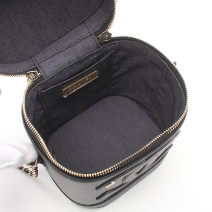 Top Quality Chanel Lambskin Vanity Shoulder Bag Black