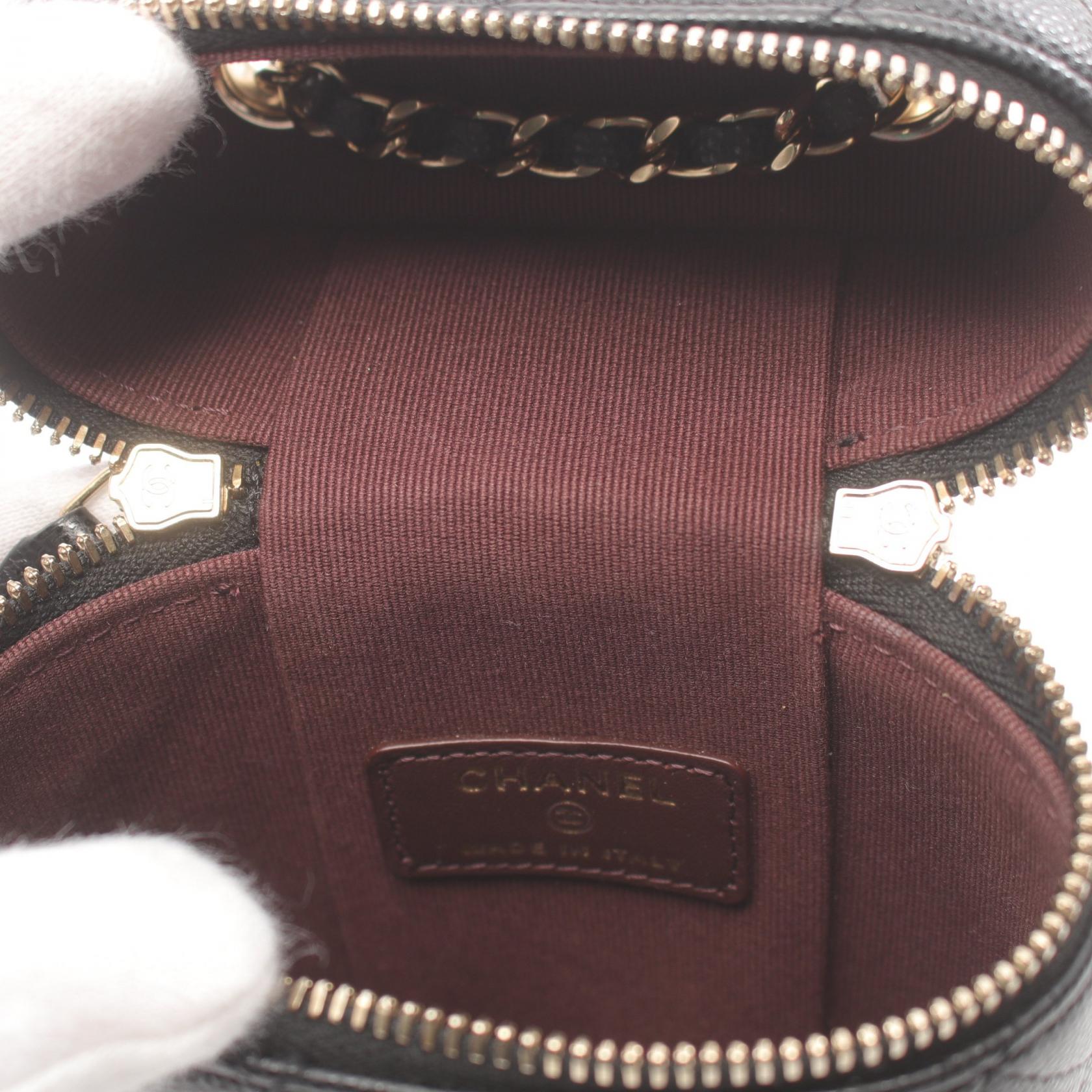 Top Quality Chanel Caviar Skin Matelasse Phone Holder Bag