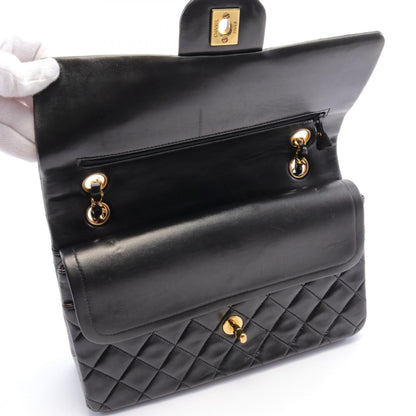 Top Quality Chanel Lambskin Matelasse W Flap Shoulder Bag A01112