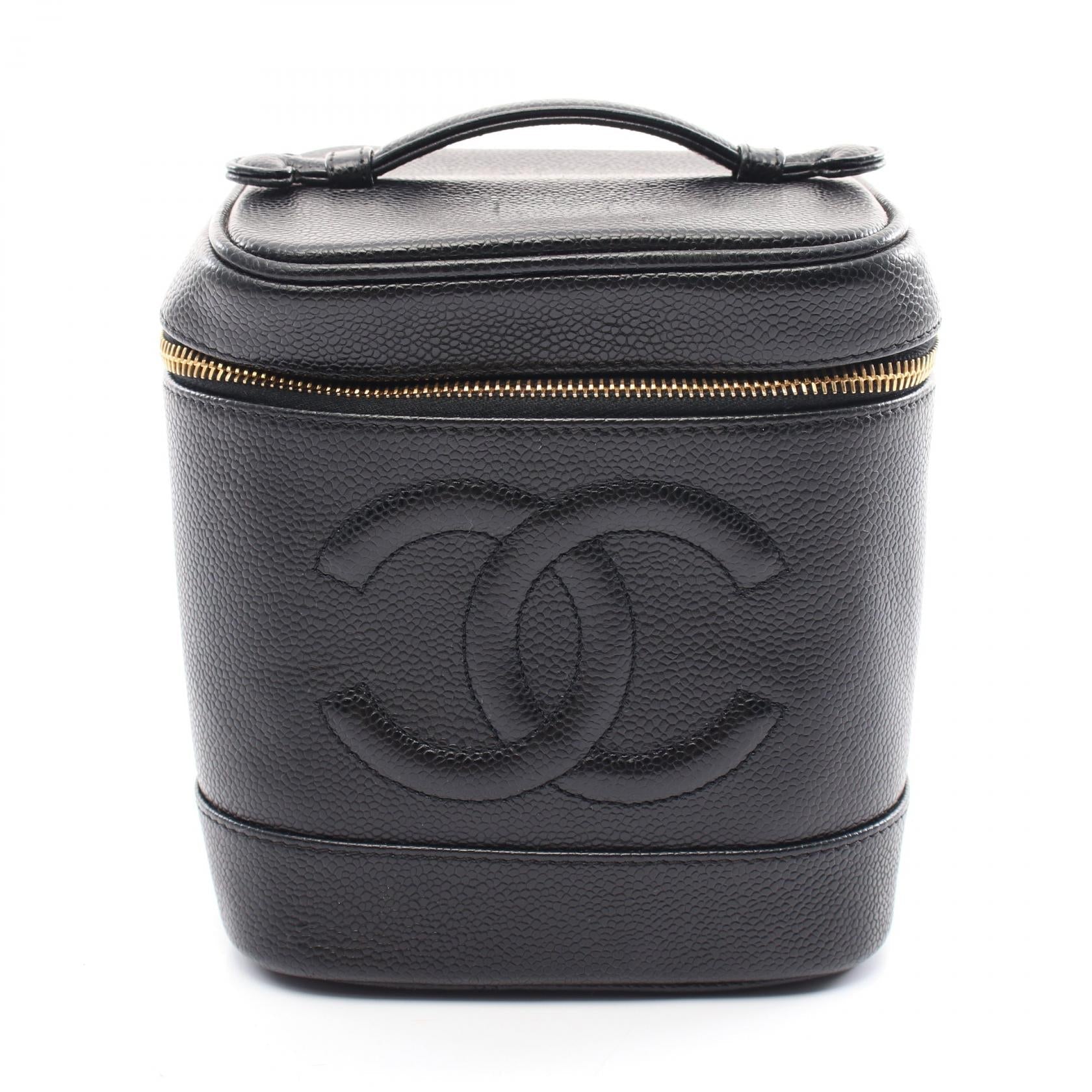 Top Quality Chanel Caviar Skin Coco Mark Handbag Black