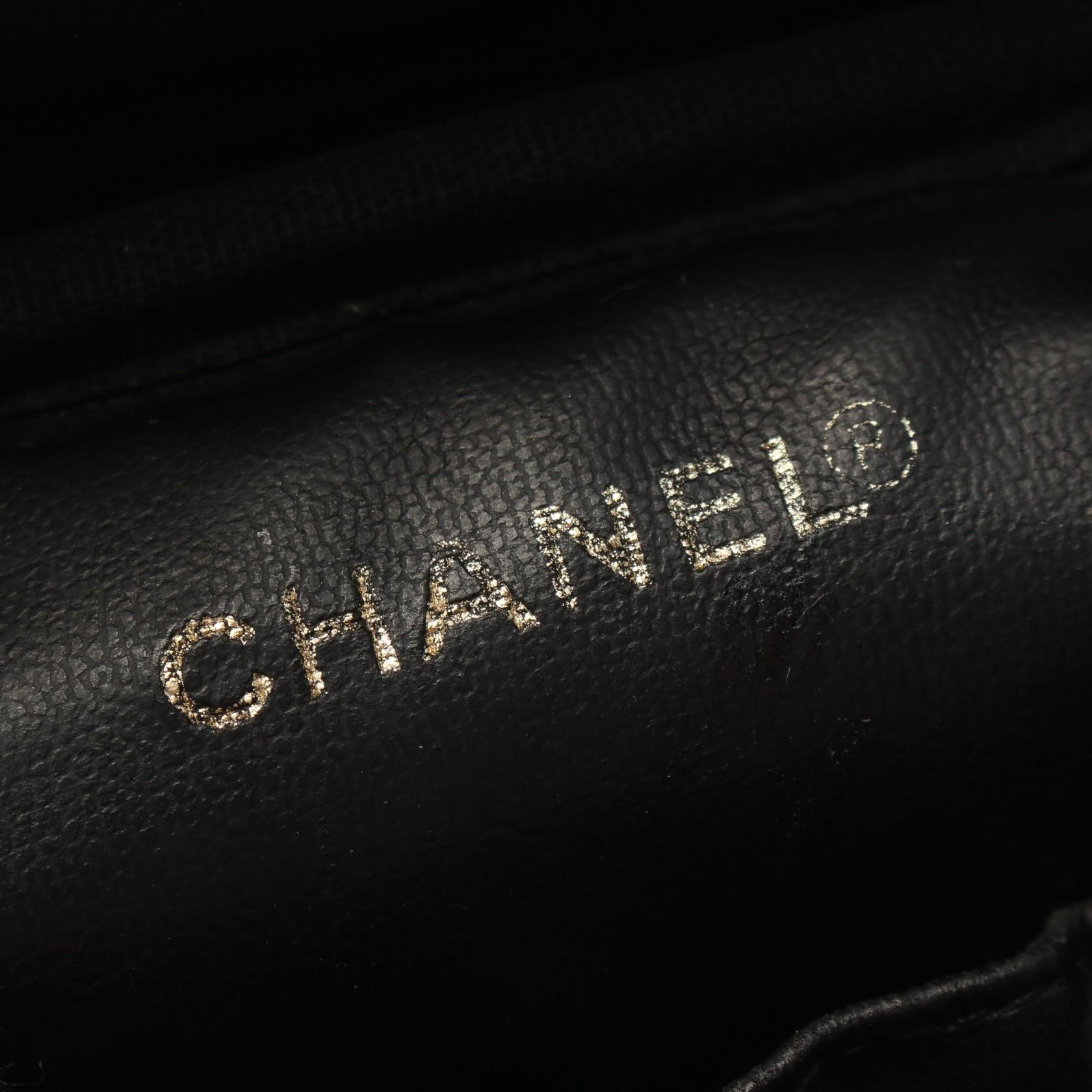 Top Quality Chanel Caviar Skin Coco Mark Handbag Black