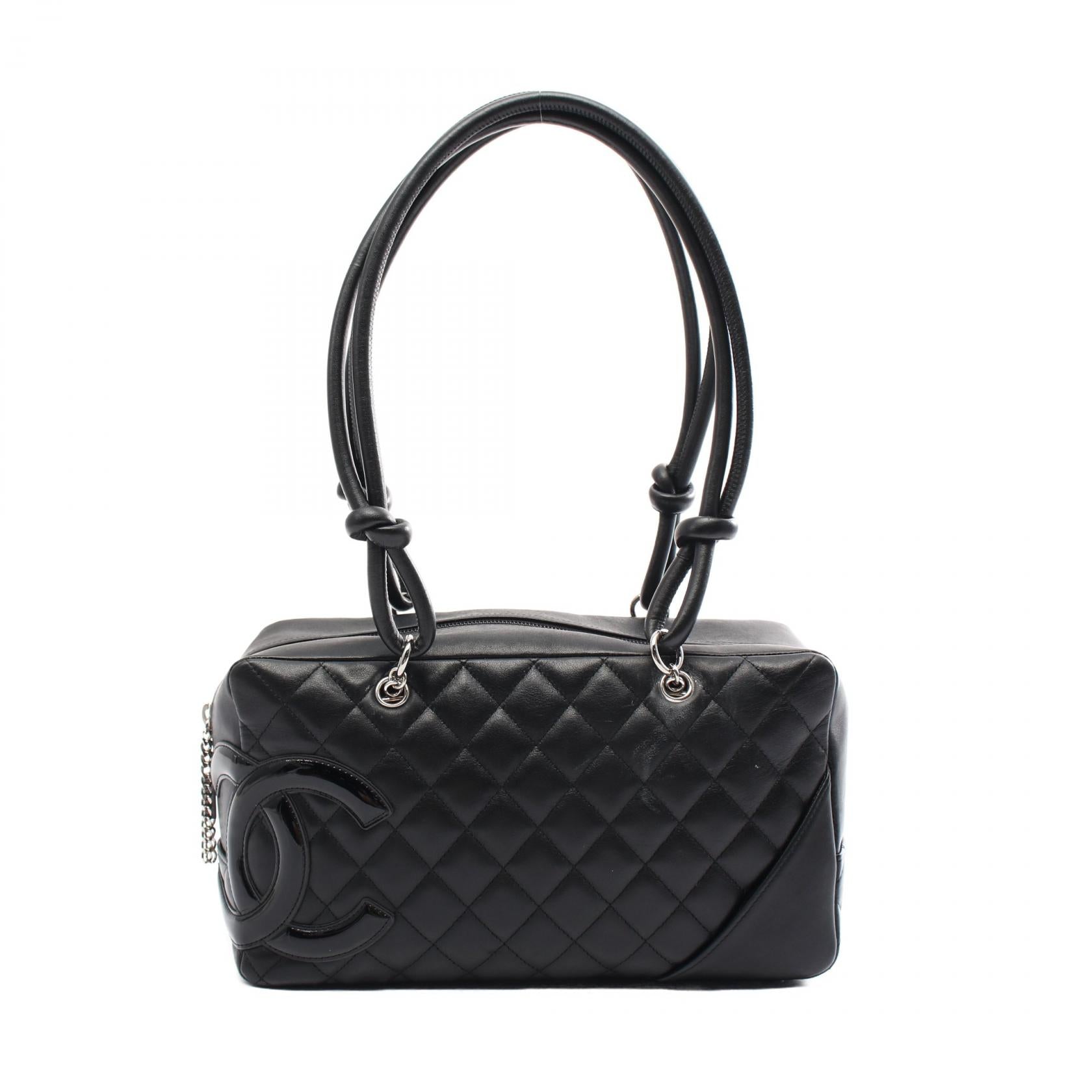 Top Quality Chanel Cambon Line Leather Bowling Bag A25171