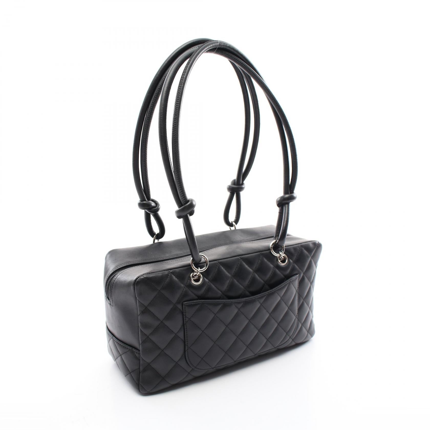Top Quality Chanel Cambon Line Leather Bowling Bag A25171