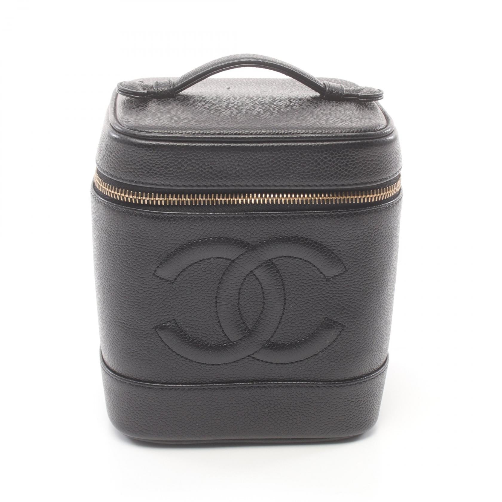 Top Quality Chanel Caviar Skin Coco Mark Handbag Black