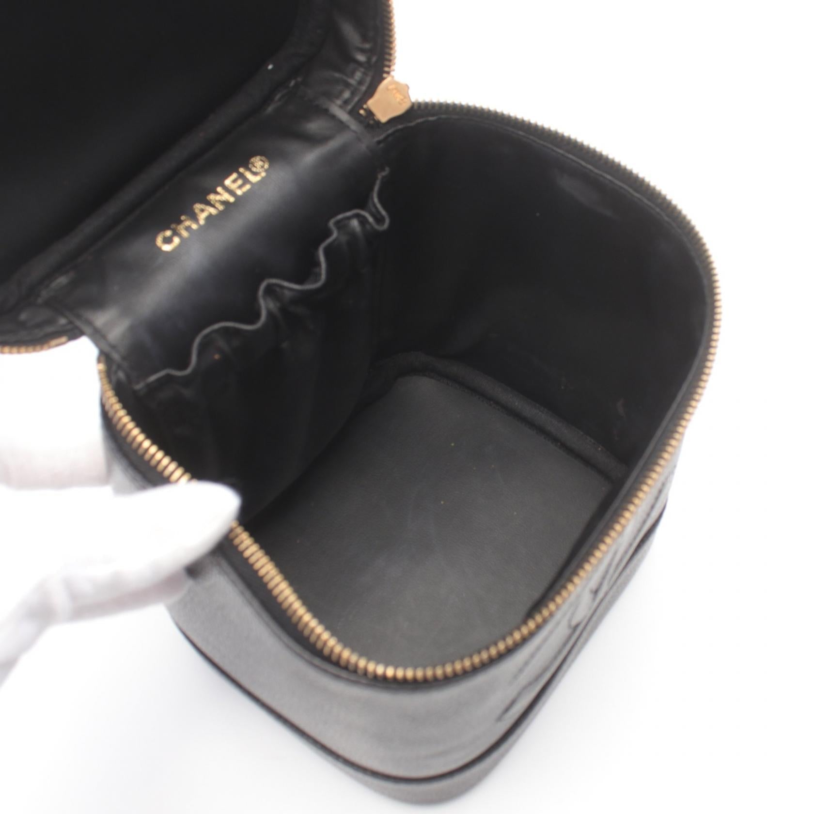 Top Quality Chanel Caviar Skin Coco Mark Handbag Black