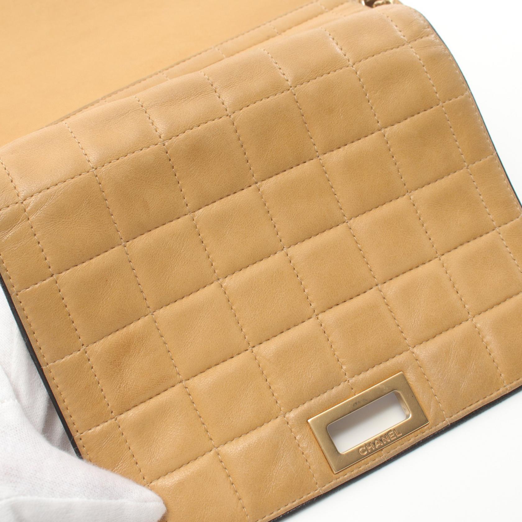 Top Quality Chanel Lambskin Chocolate Bar Shoulder Bag
