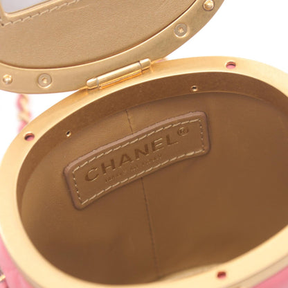 Top Quality Chanel Lambskin Matelasse Shoulder Bag Pink