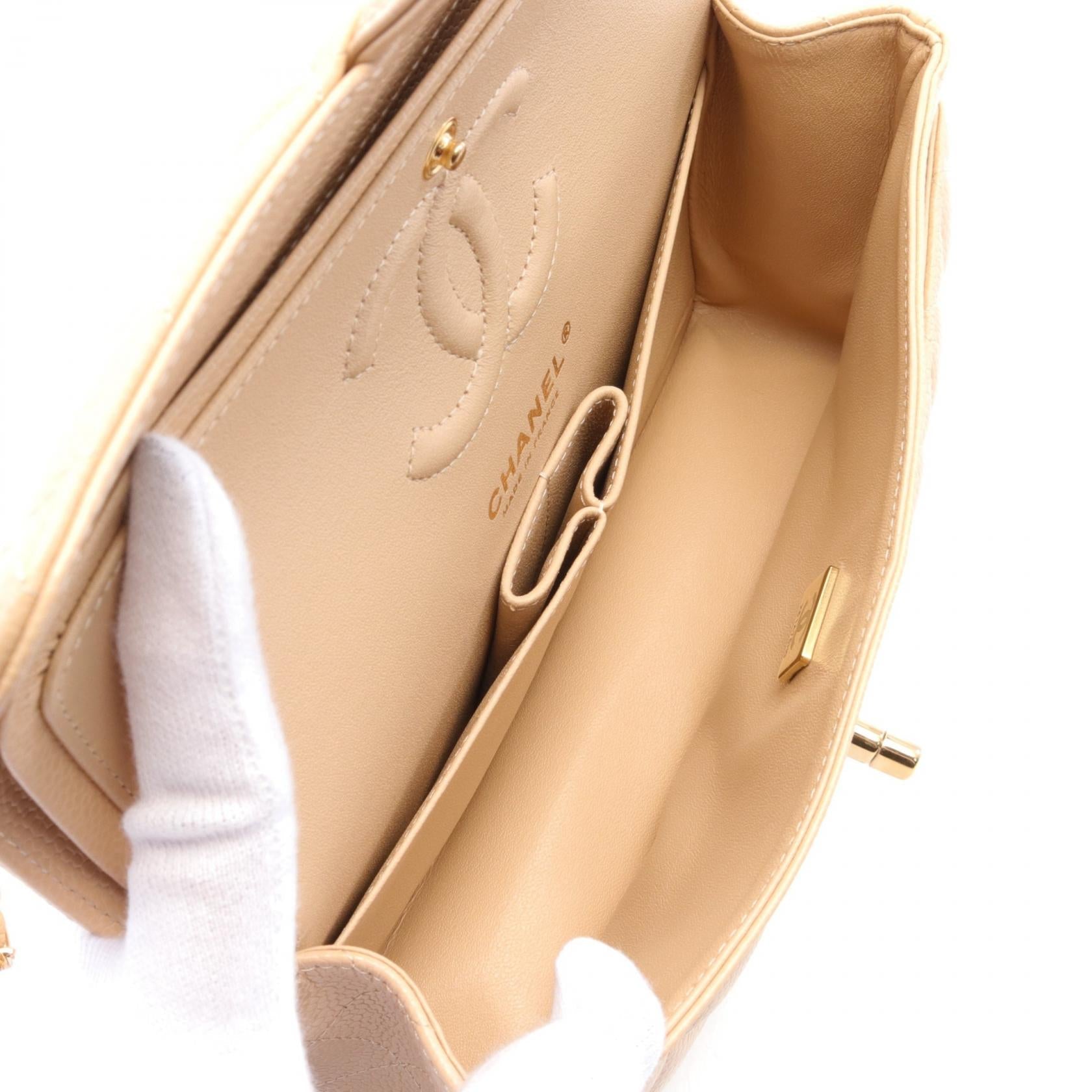 Top Quality Chanel Matelasse W Flap Leather Shoulder Bag