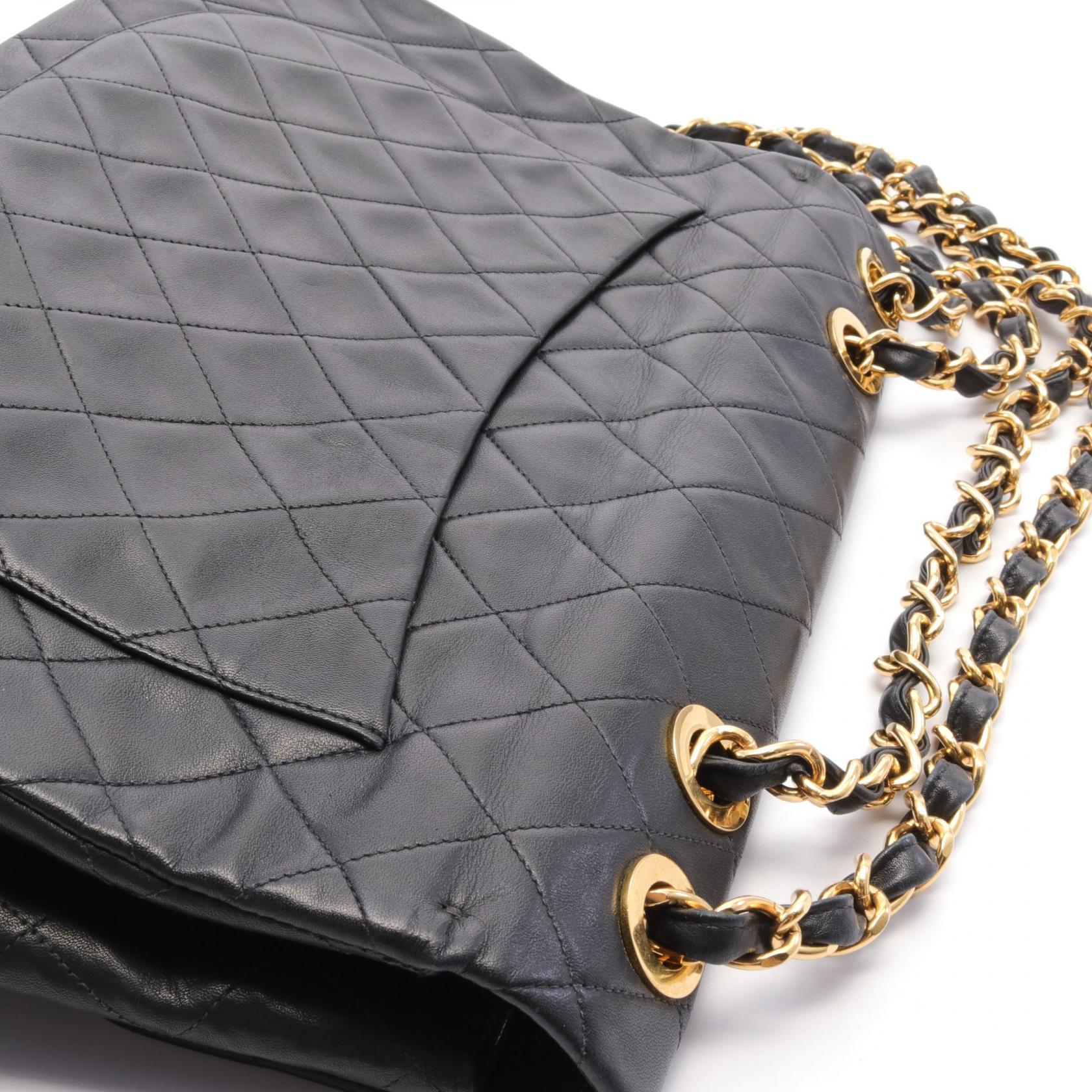 Top Quality Chanel Lambskin Shoulder Bag Black A01094