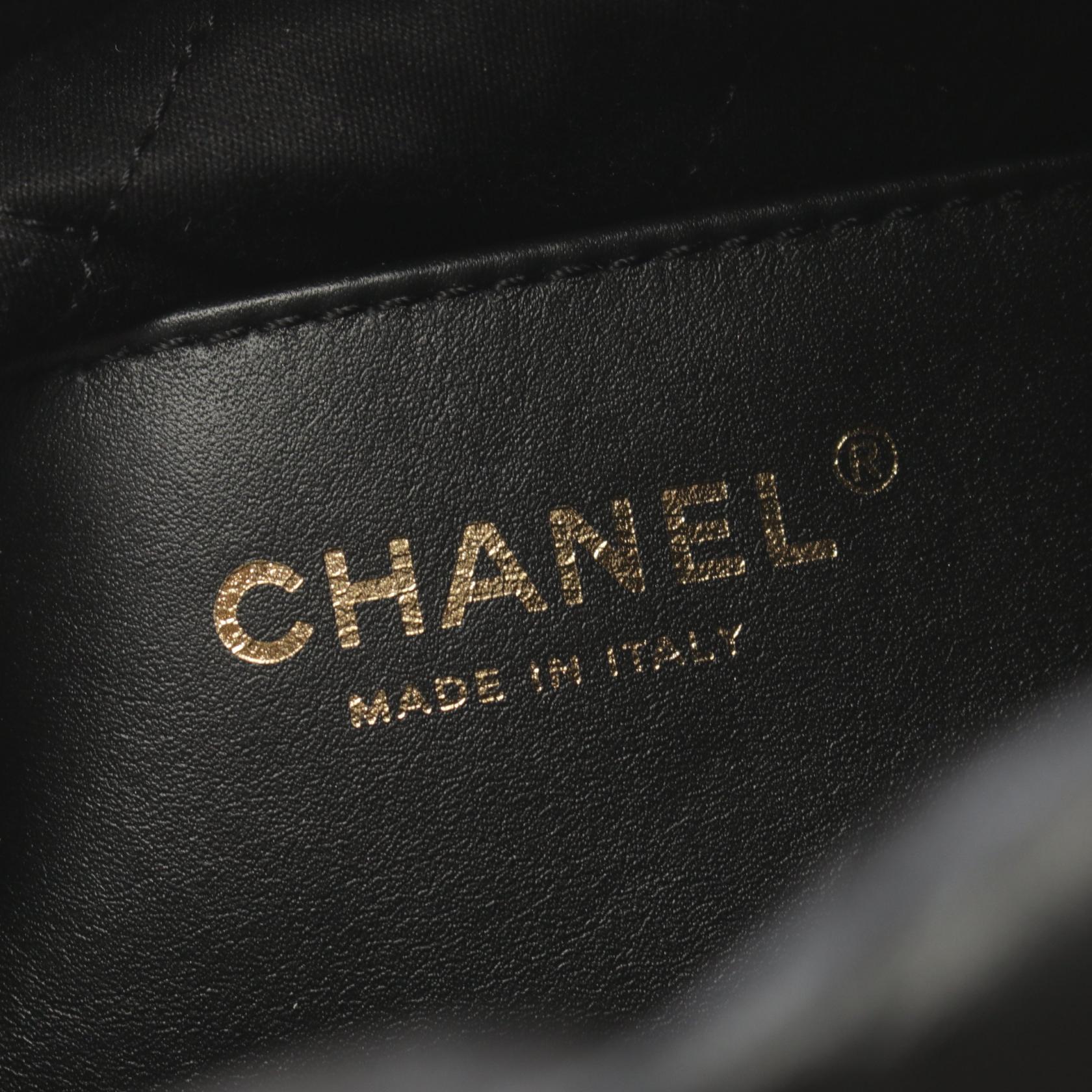 Top Quality Chanel 22 Mini Leather Shoulder Bag Black