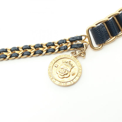 Top Quality Chanel Matelasse Leather Shoulder Bag Navy